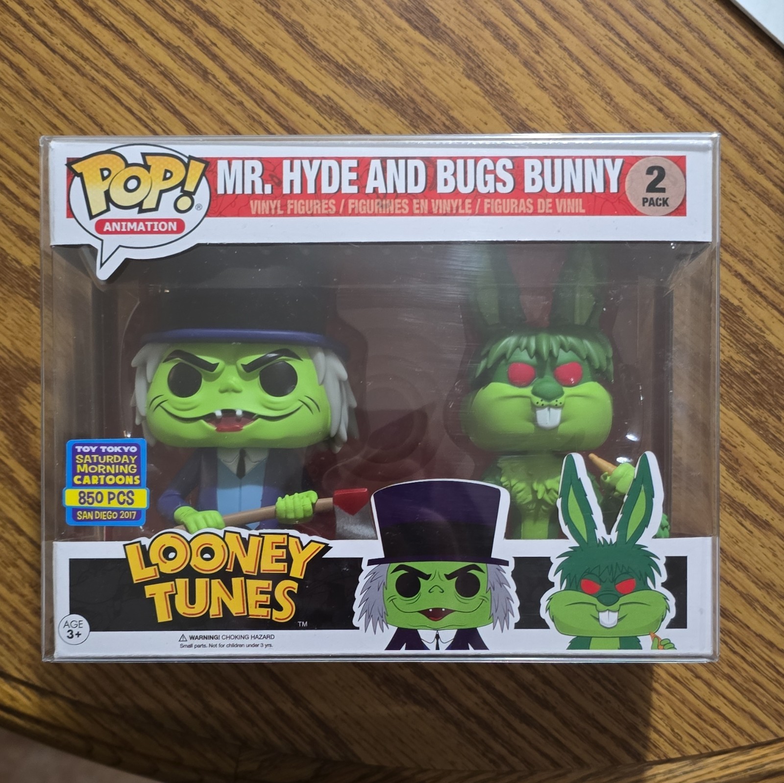 Funko POP Mr. Hyde And Bugs Bunny 2pk SDCC 2017 Toy Tokyo Exclusive 850pcs