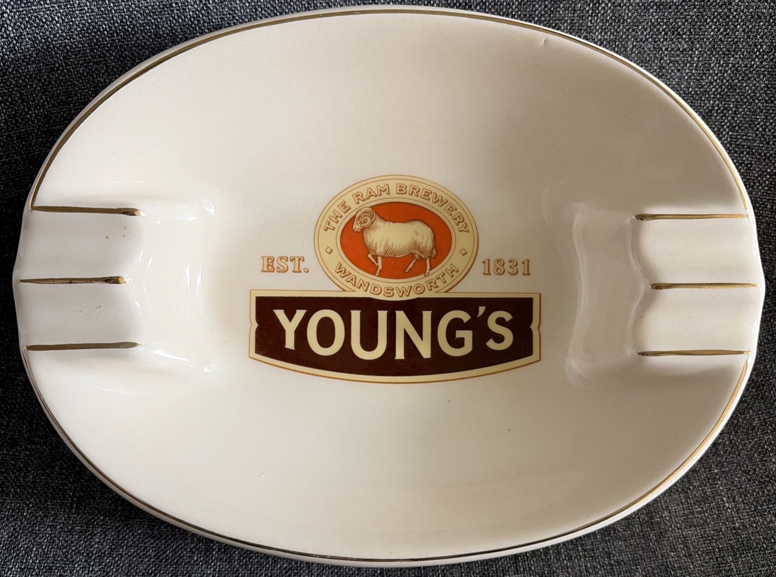 Vintage Young’s Traditional Ales. 1831 Brew Advertisement Ash Tray 7.5” X 5.5” Vintage Young’s Traditional Ales. 1831 Brew Advertisement Ash Tray 7.5” X 5.5”