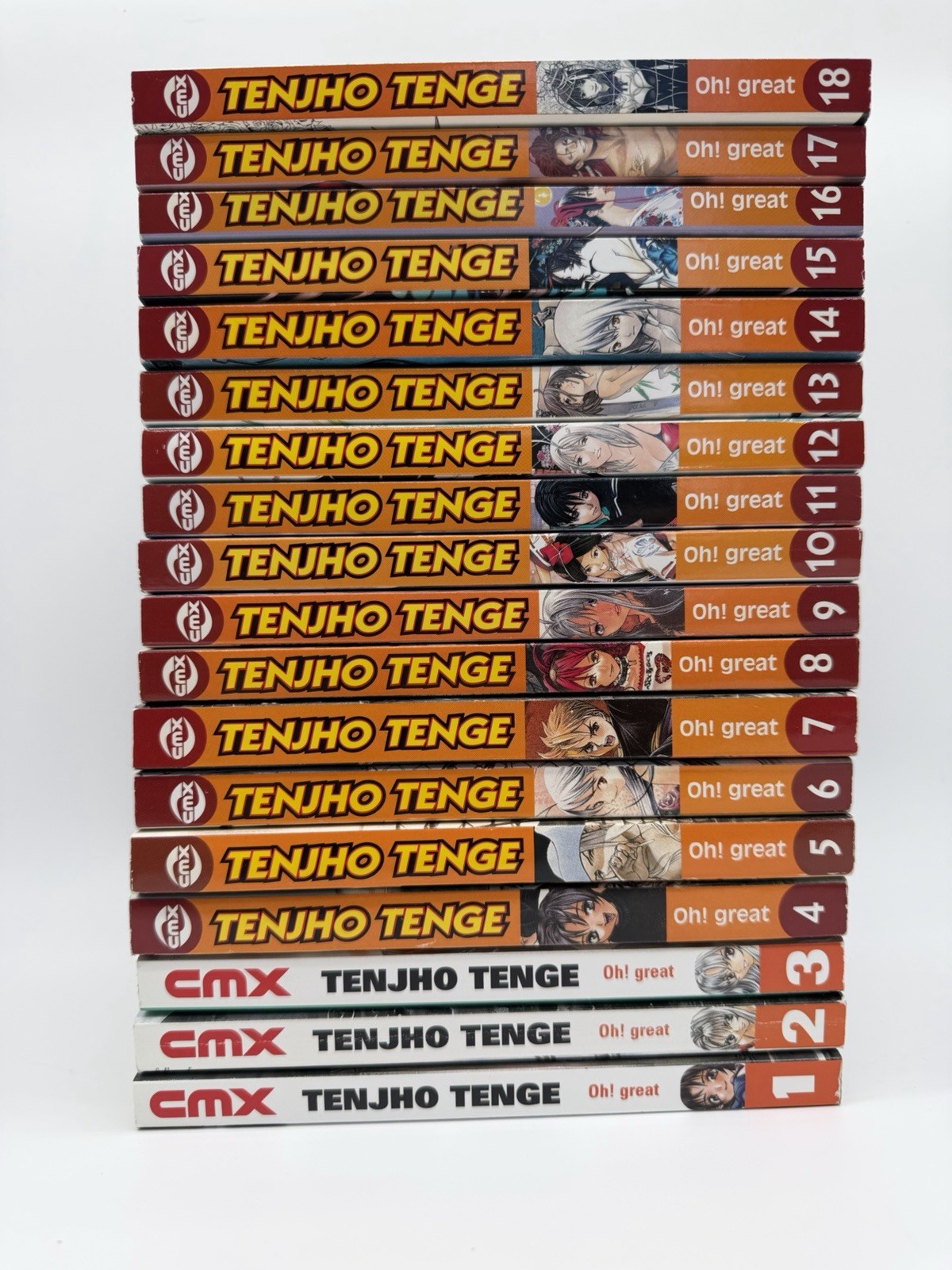 Tenjho Tenge Manga English Complete Set Oh great CMX Volumes 1-18