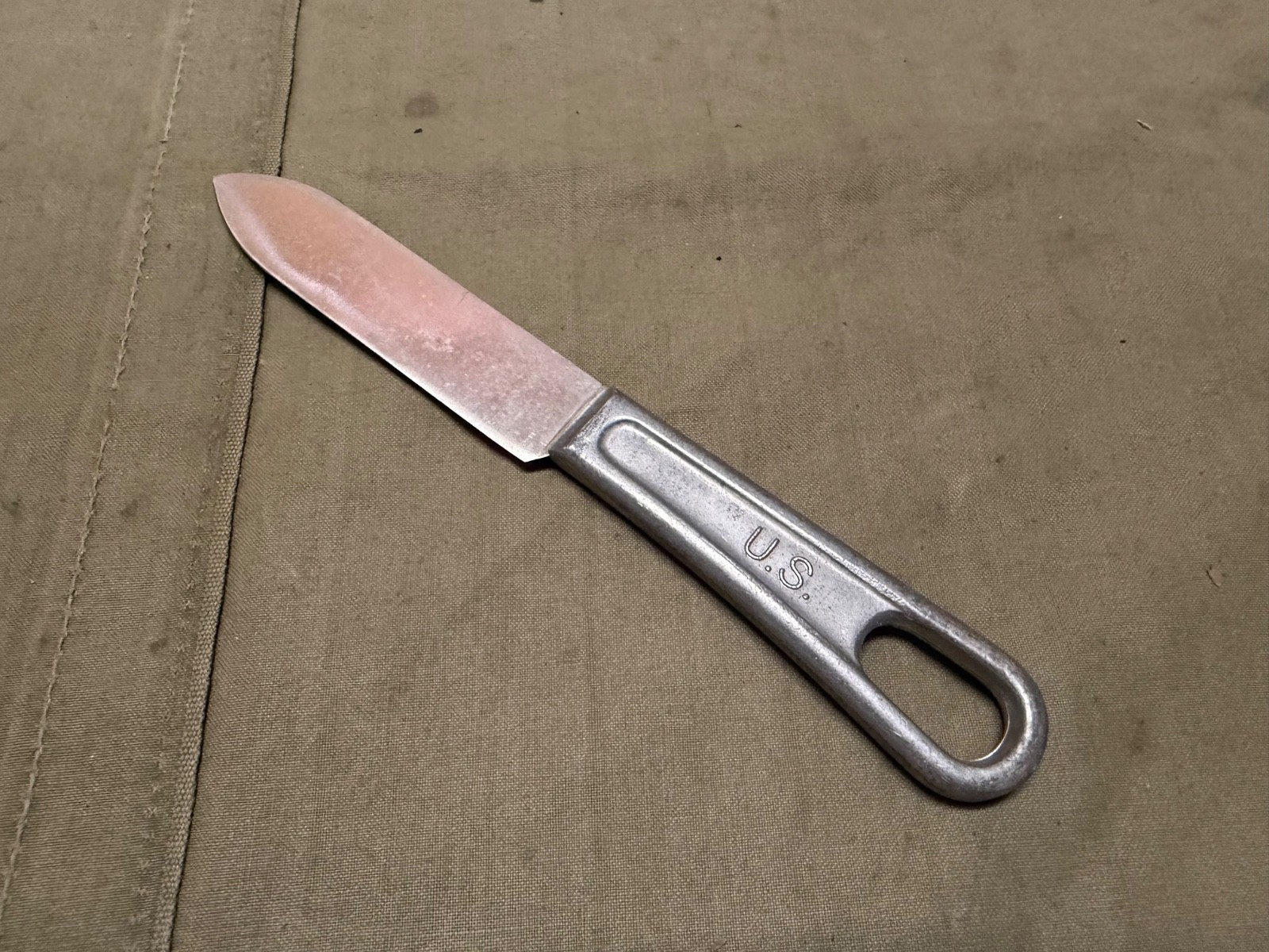 ORIGINAL WWII US ARMY INFANTRY MESS KIT KNIFE UTENSIL