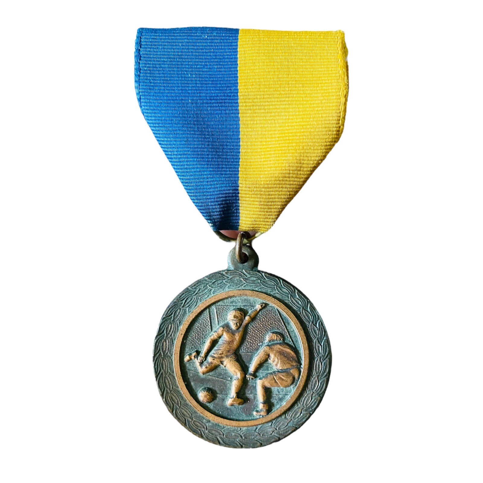 1980 1981 St Johns Jesuit High School Soccer Award Ribbon Medal Pin Toledo Ohio 1980 1981 St Johns Jesuit High School Soccer Award Ribbon Medal Pin Toledo Ohio