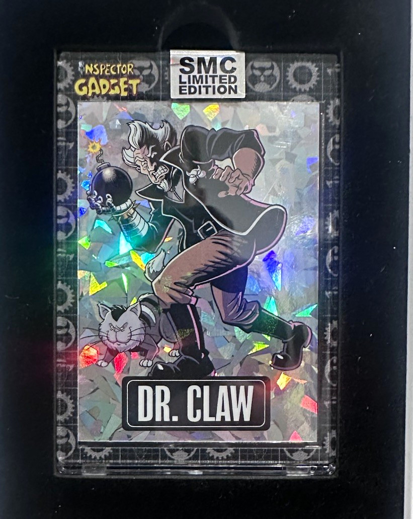 ULTRA-RARE 2026 SMC INSPECTOR GADGET DR. CLAW CRACKED ICE PARALLEL NUMBERED 7/50 ULTRA-RARE 2026 SMC INSPECTOR GADGET DR. CLAW CRACKED ICE PARALLEL NUMBERED 7/50