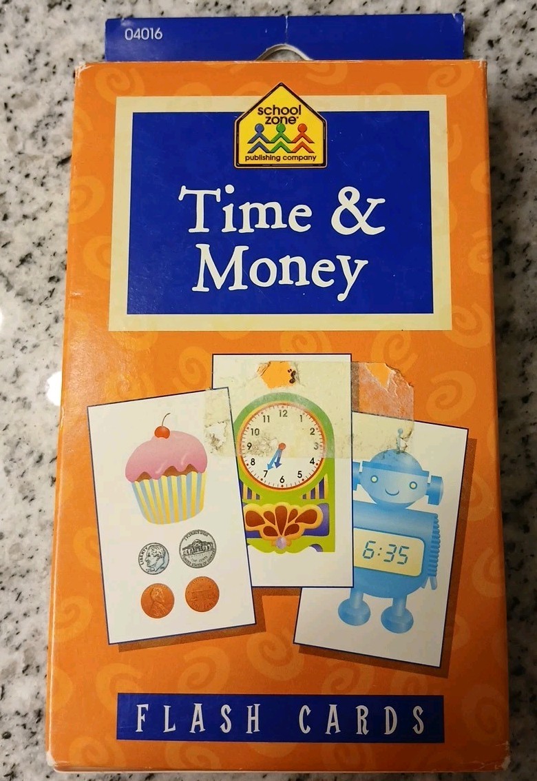 VINTAGE - School Zone Flashcards Time & Money (School Zone) VINTAGE - School Zone Flashcards Time & Money (School Zone)