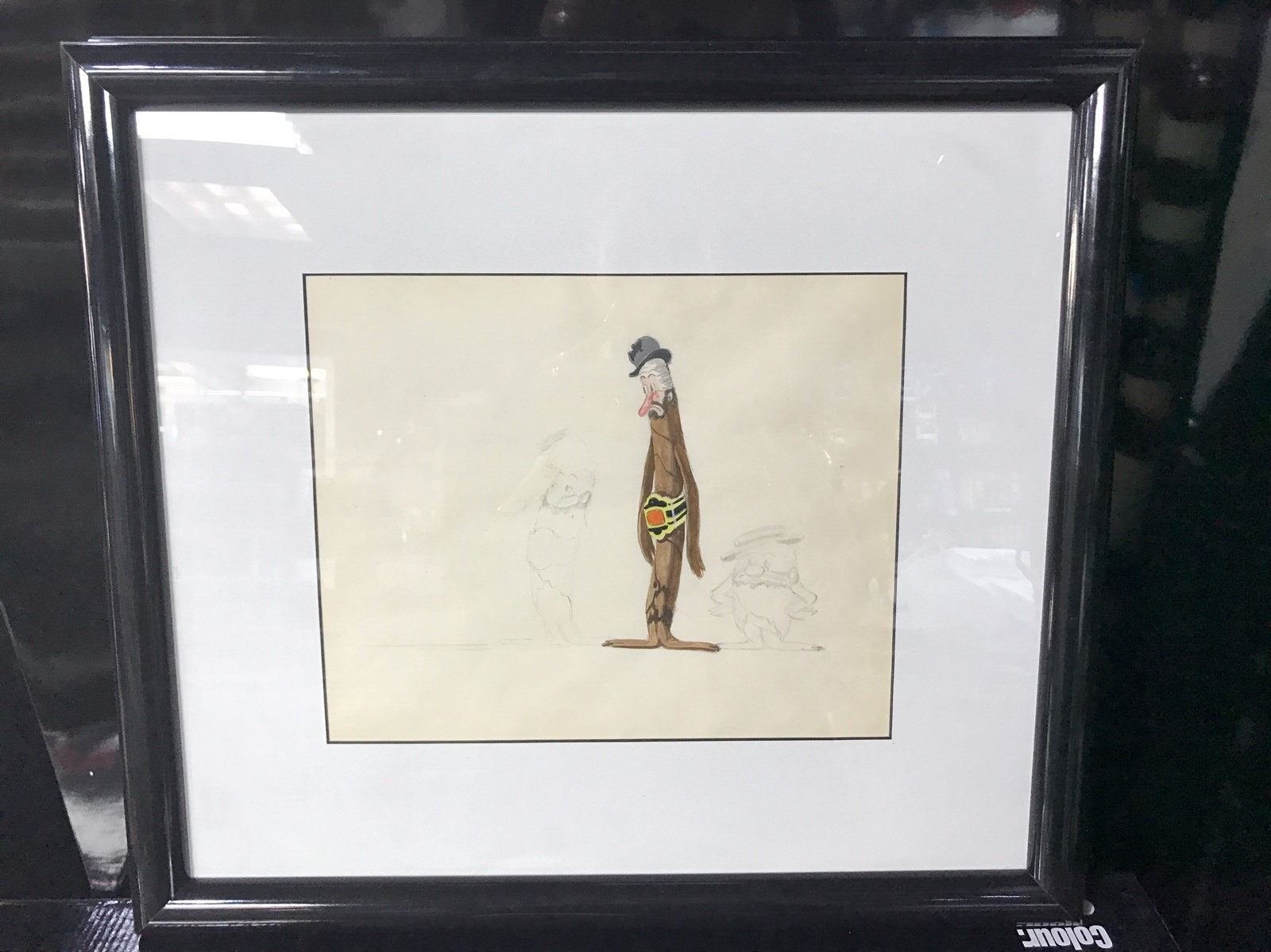 Original Animation Production Pencil 1930\'s Harman and Ising  Cigar art  1