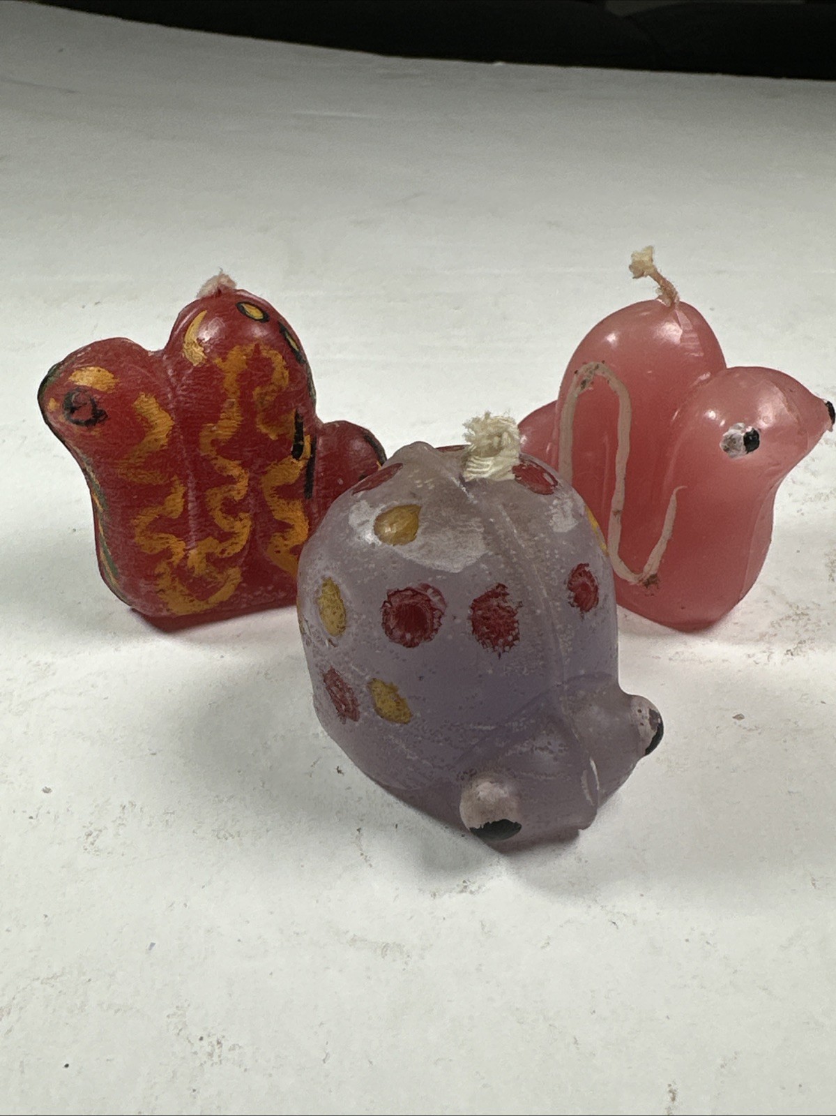 3 Adorable Unused 1970s Psychedelic Vintage Wax Candle Snail & Worms Figurines 3 Adorable Unused 1970s Psychedelic Vintage Wax Candle Snail & Worms Figurines