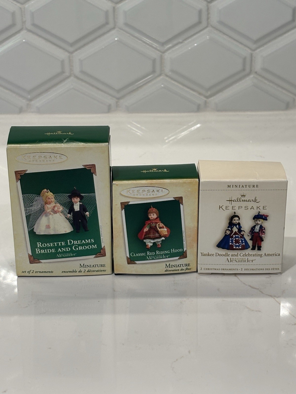 Lot Of 3 Hallmark Miniature Keepsake Ornaments Madame Alexander 2004 2005 2006 Lot Of 3 Hallmark Miniature Keepsake Ornaments Madame Alexander 2004 2005 2006