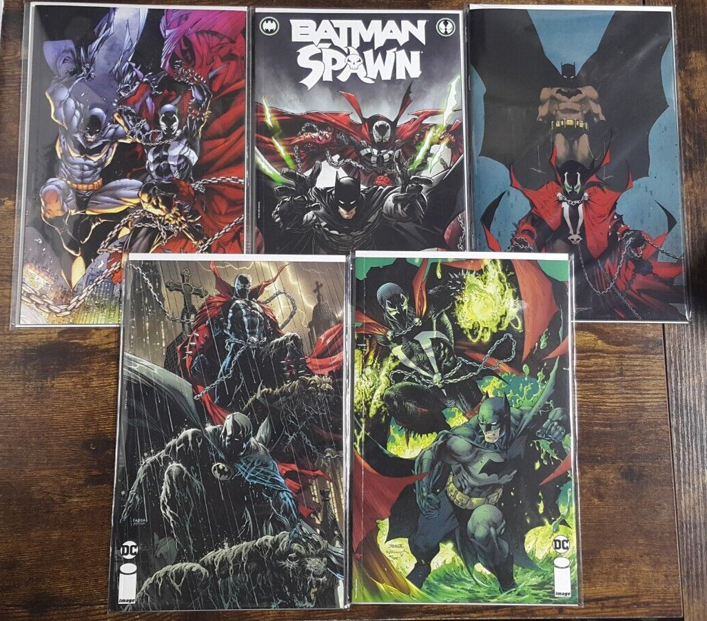 Batman Spawn #1 Todd McFarlane Greg Capullo 5 Variant Cover Set DC Comics 2022