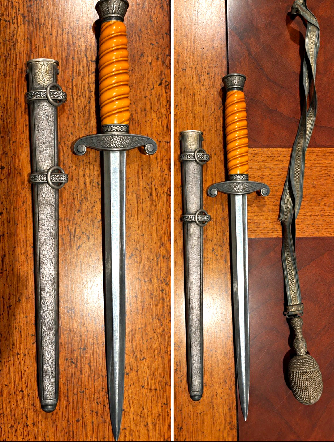Vintage German Army Officer Style Dress Dagger – Ernst Pack Solingen – Scabbard Vintage German Army Officer Style Dress Dagger – Ernst Pack Solingen – Scabbard
