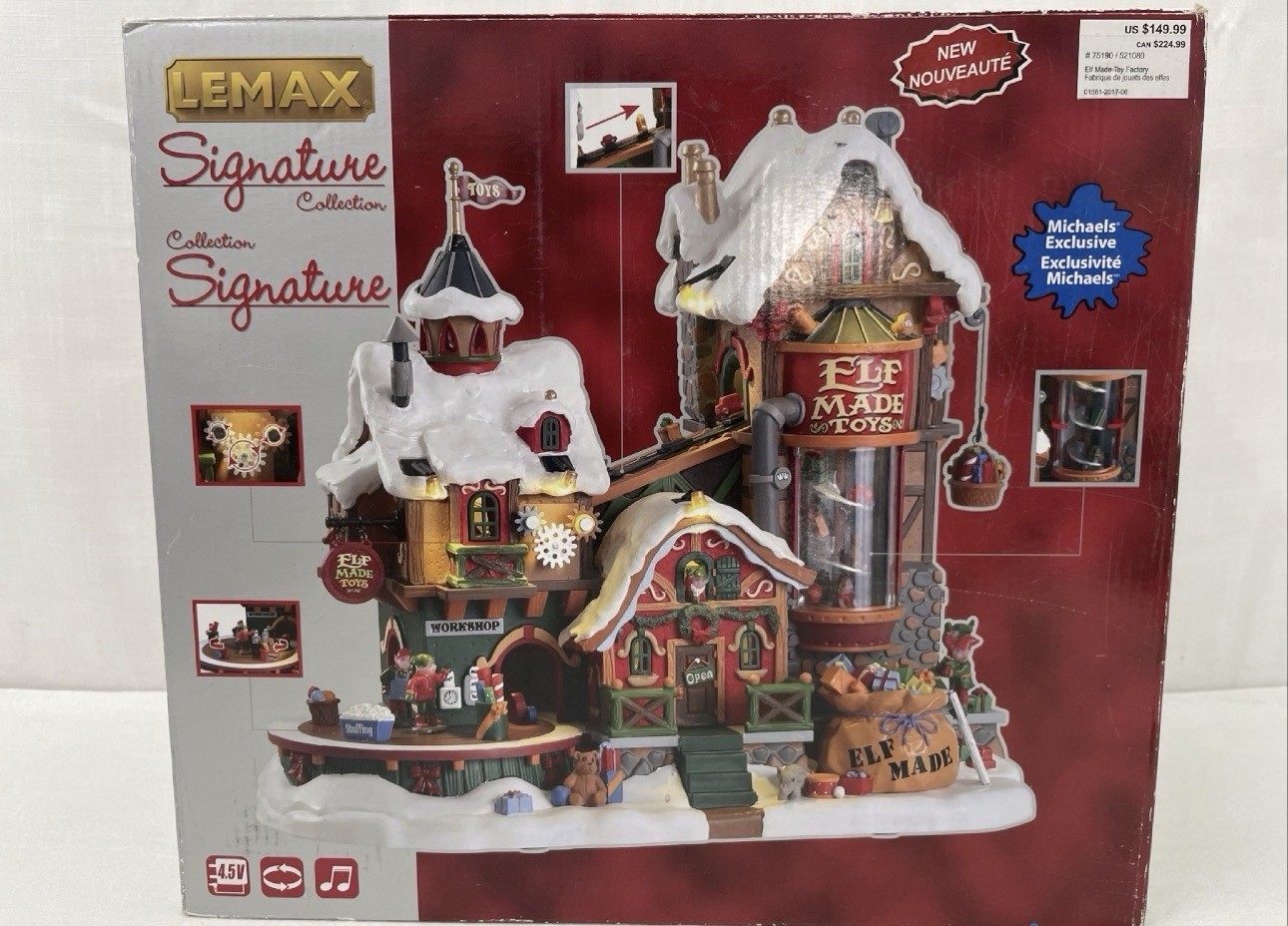 2017 Lemax Signature Elf Made Toy Factory Lighted Music Christmas Village Works 2017 Lemax Signature Elf Made Toy Factory Lighted Music Christmas Village Works
