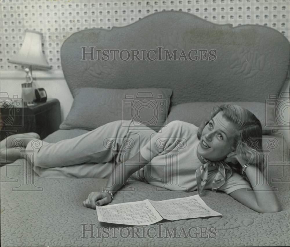 1955 Press Photo Marjie Millar stars in ABC 1955 Press Photo Marjie Millar stars in ABC