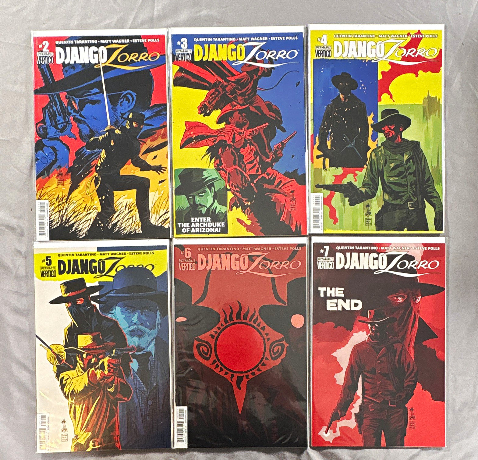Django/Zorro Comic Book Lot #2-7 (Cov. C) Dynamite Quentin Tarantino Matt Wagner Django/Zorro Comic Book Lot #2-7 (Cov. C) Dynamite Quentin Tarantino Matt Wagner