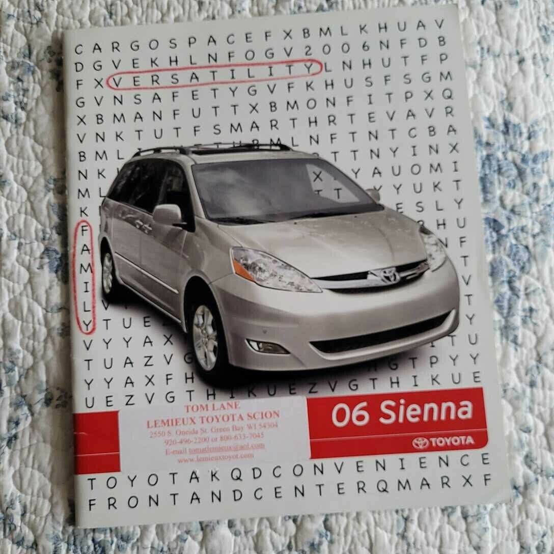 2006 Toyota Sienna Sales Brochure Catalog CE LE XLE Limited