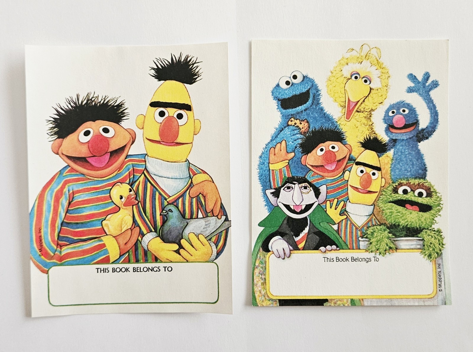 Vtg Sesame Street Bookplates Set Stickers Big Bird Bert Ernie Grover Count Oscar Vtg Sesame Street Bookplates Set Stickers Big Bird Bert Ernie Grover Count Oscar