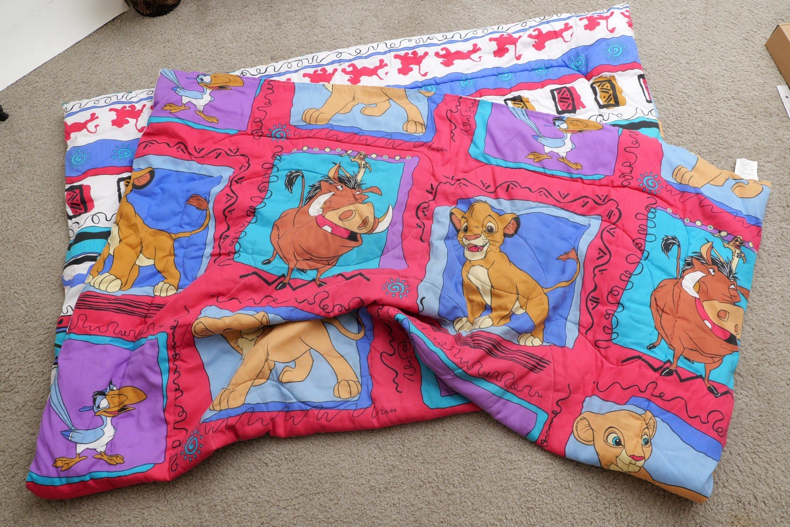 Disney The Lion King Twin Bedding Comforter Vintage & Rare Excellent Condition Disney The Lion King Twin Bedding Comforter Vintage & Rare Excellent Condition