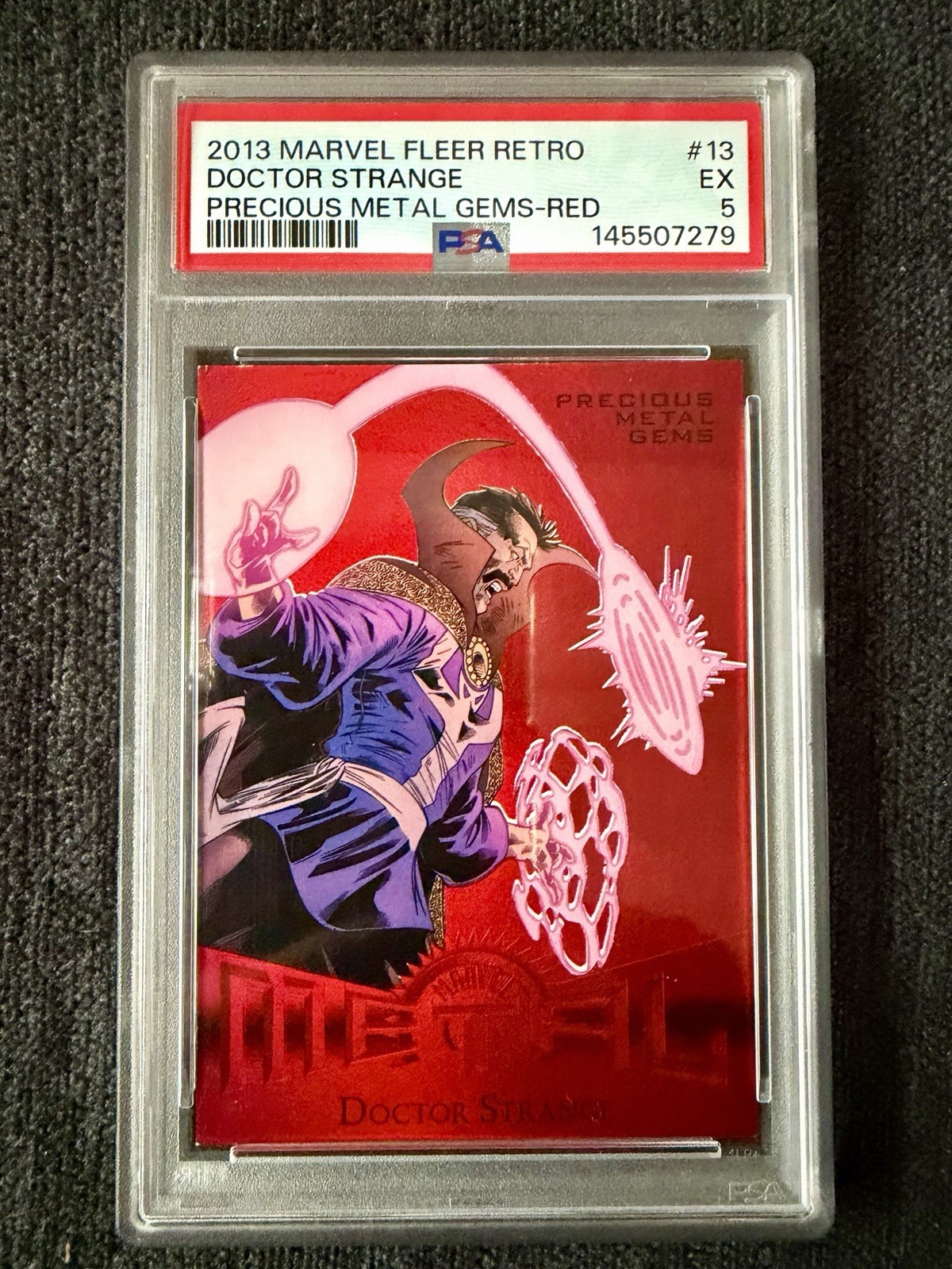 2013 MARVEL FLEER RETRO,DOCTOR STRANGE #13 PRECIOUS METAL GEMS RED 2013 MARVEL FLEER RETRO,DOCTOR STRANGE #13 PRECIOUS METAL GEMS RED