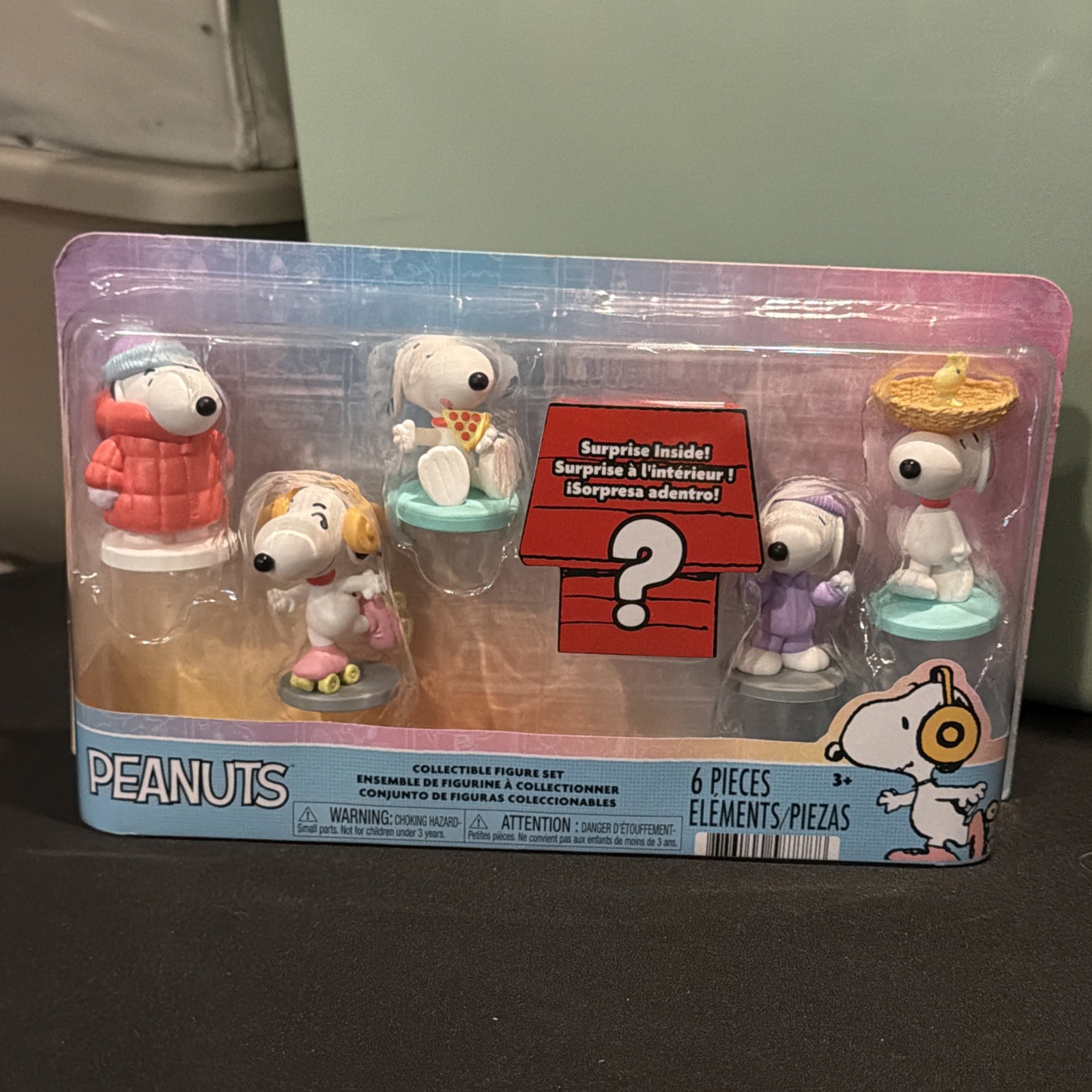 PEANUTS Snoopy Collector Figure Set 6pc pack w/Surprise Figure NWT PEANUTS Snoopy Collector Figure Set 6pc pack w/Surprise Figure NWT