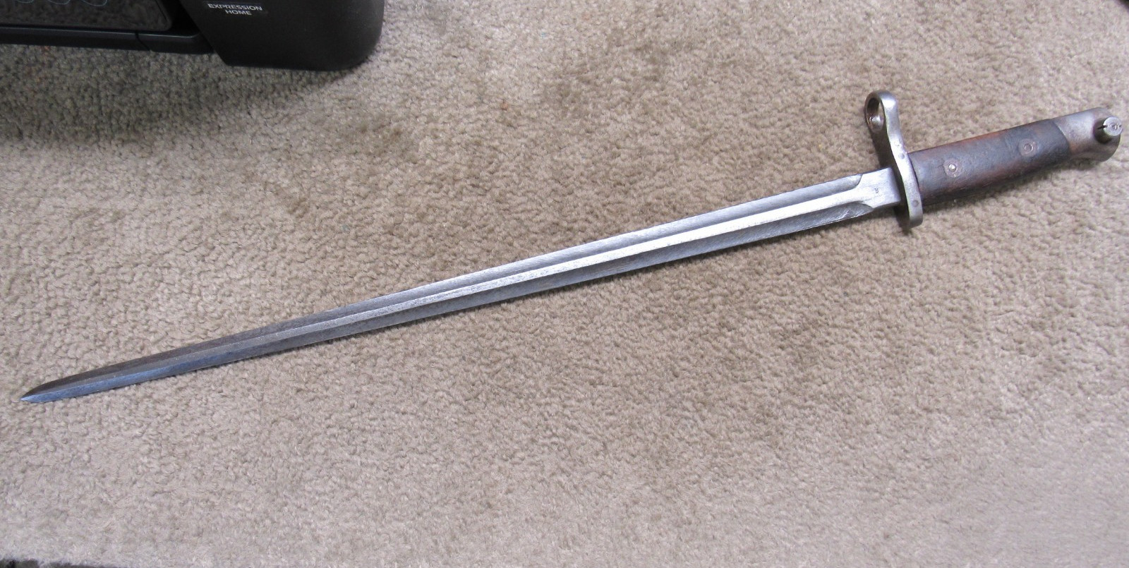 WW1 Belgian M1916 Sword Bayonet For 7.65mm M1889 Mauser Birmingham Mfg Marked WW1 Belgian M1916 Sword Bayonet For 7.65mm M1889 Mauser Birmingham Mfg Marked