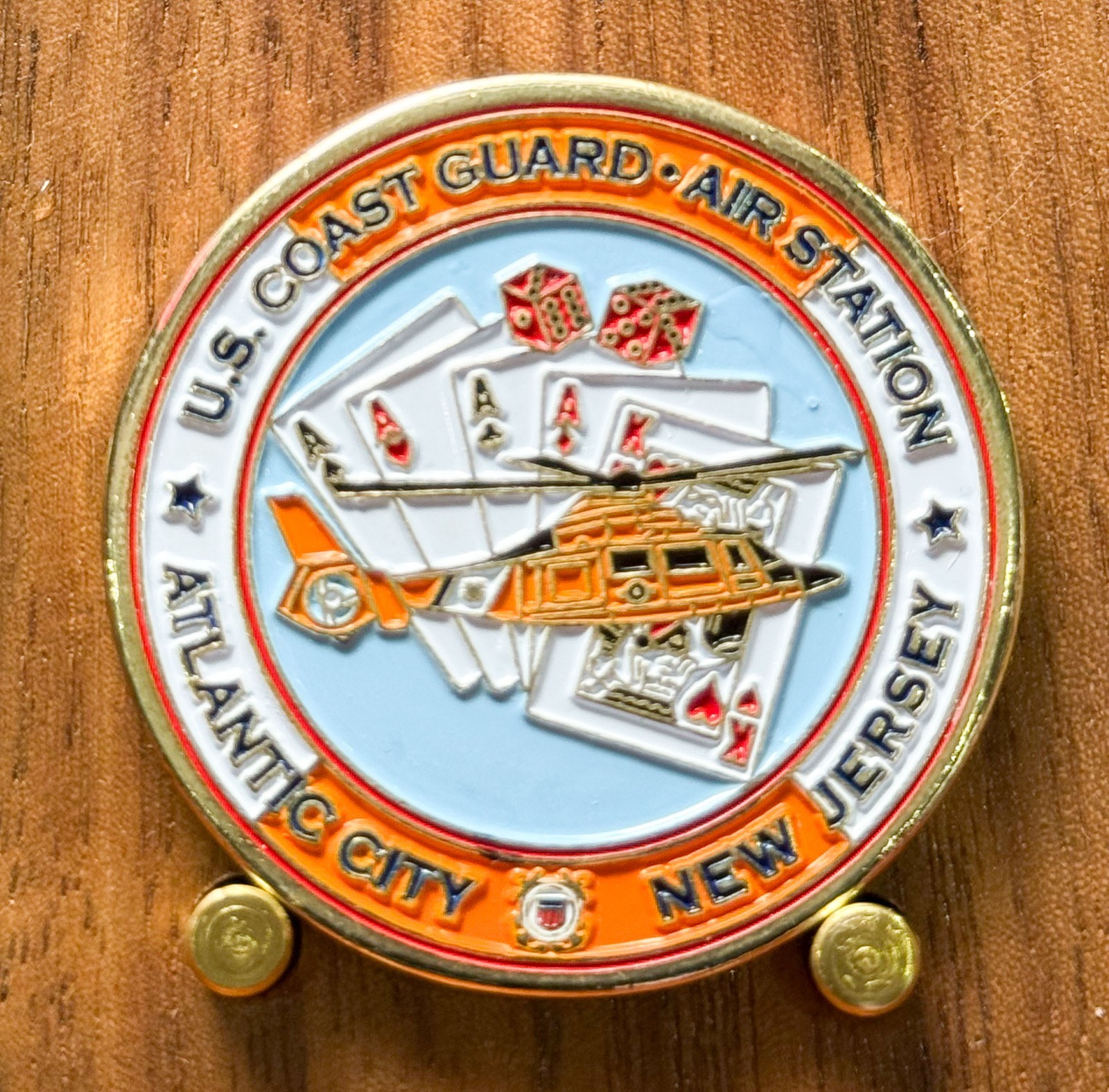 USCG Atlantic City Blackjack NJ Air Station Challenge Coin W#1 USCG Atlantic City Blackjack NJ Air Station Challenge Coin W#1