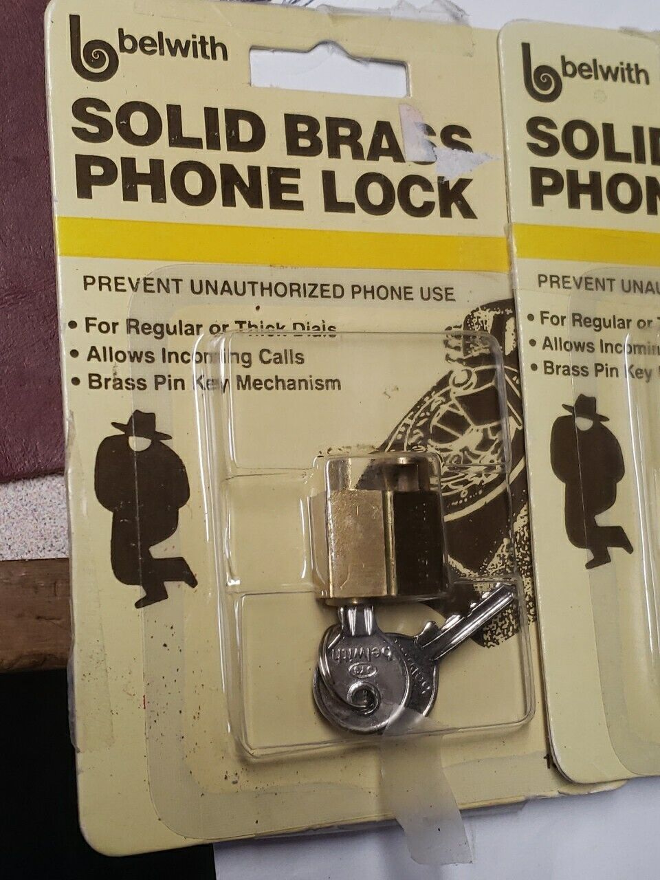 1979 Solid Brass Turn Dial Vintage Phone Lock (2)