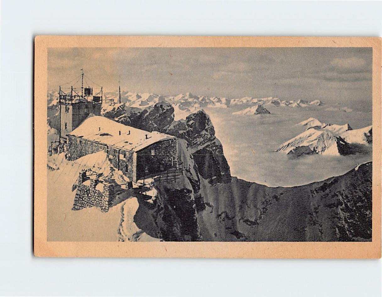 Postcard Blick von der Gipfelstation Bayerische Zugspitzbahn Germany