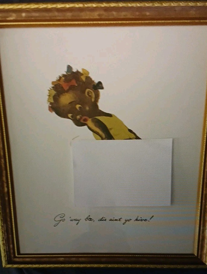 1940’s  Go away Bee Framed Print. 15 by 12 Inches. Vintage