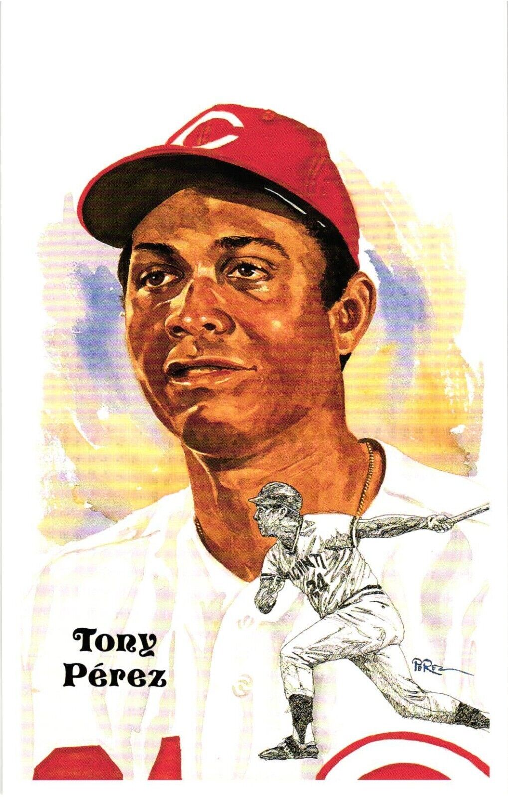 Tony Perez 1980 Perez-Steele Baseball Hall of Fame Limited Edition Postcard