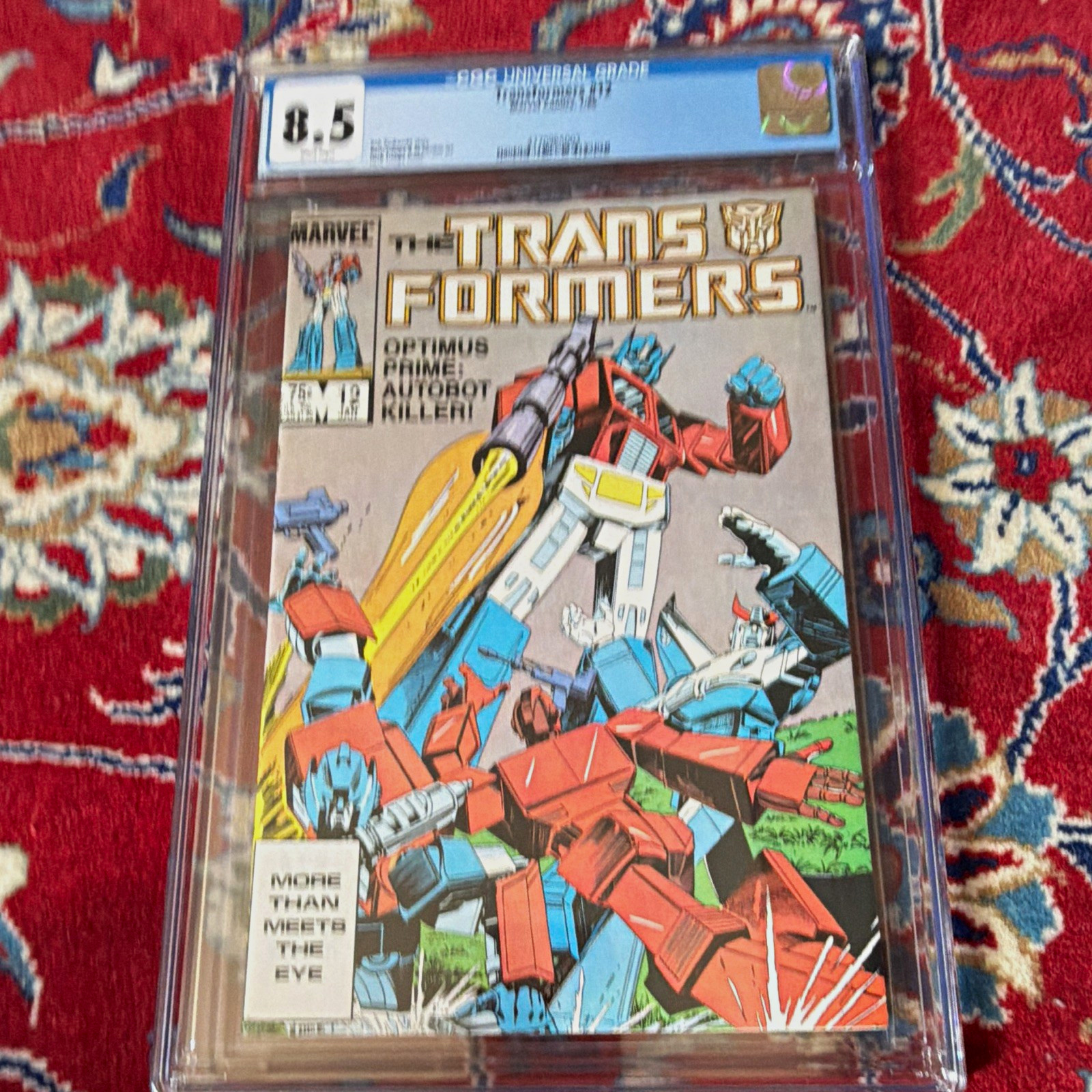 Marvel Comics The Transformers #12 CGC 8.5 (1985) Optimus Prime Budiansky Marvel Comics The Transformers #12 CGC 8.5 (1985) Optimus Prime Budiansky