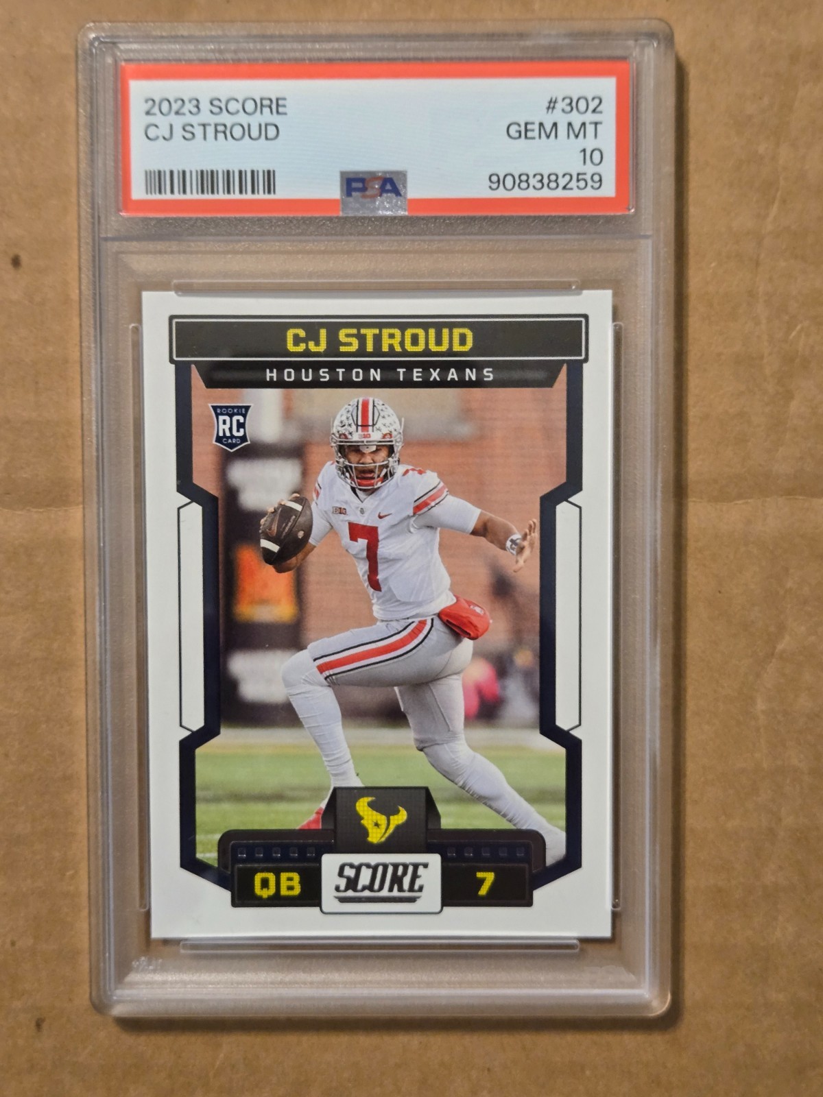 2023 Panini Score Rookies CJ Stroud #302 PSA 10 GEM MINT Rookie RC 2023 Panini Score Rookies CJ Stroud #302 PSA 10 GEM MINT Rookie RC