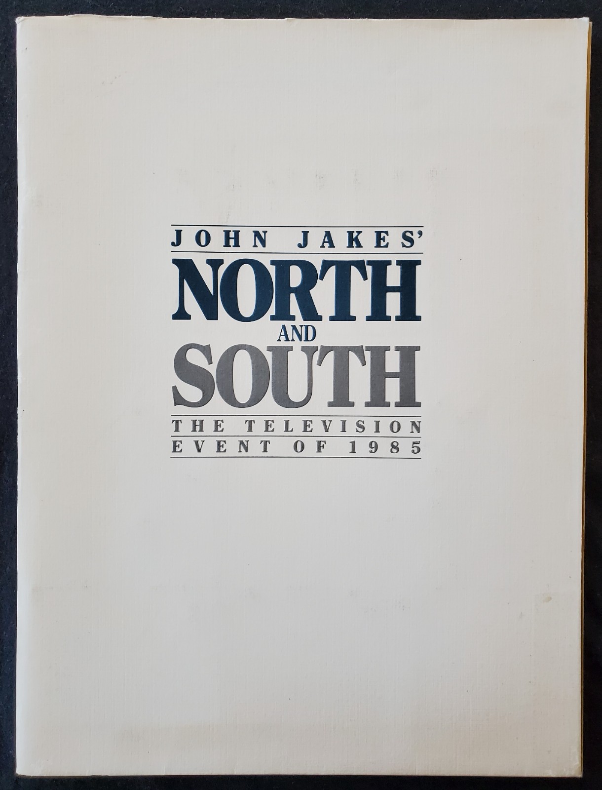 1985 Swayze Downs Alley Taylor Kelly North & South ABC TV NY Press Folder w Book 1985 Swayze Downs Alley Taylor Kelly North & South ABC TV NY Press Folder w Book