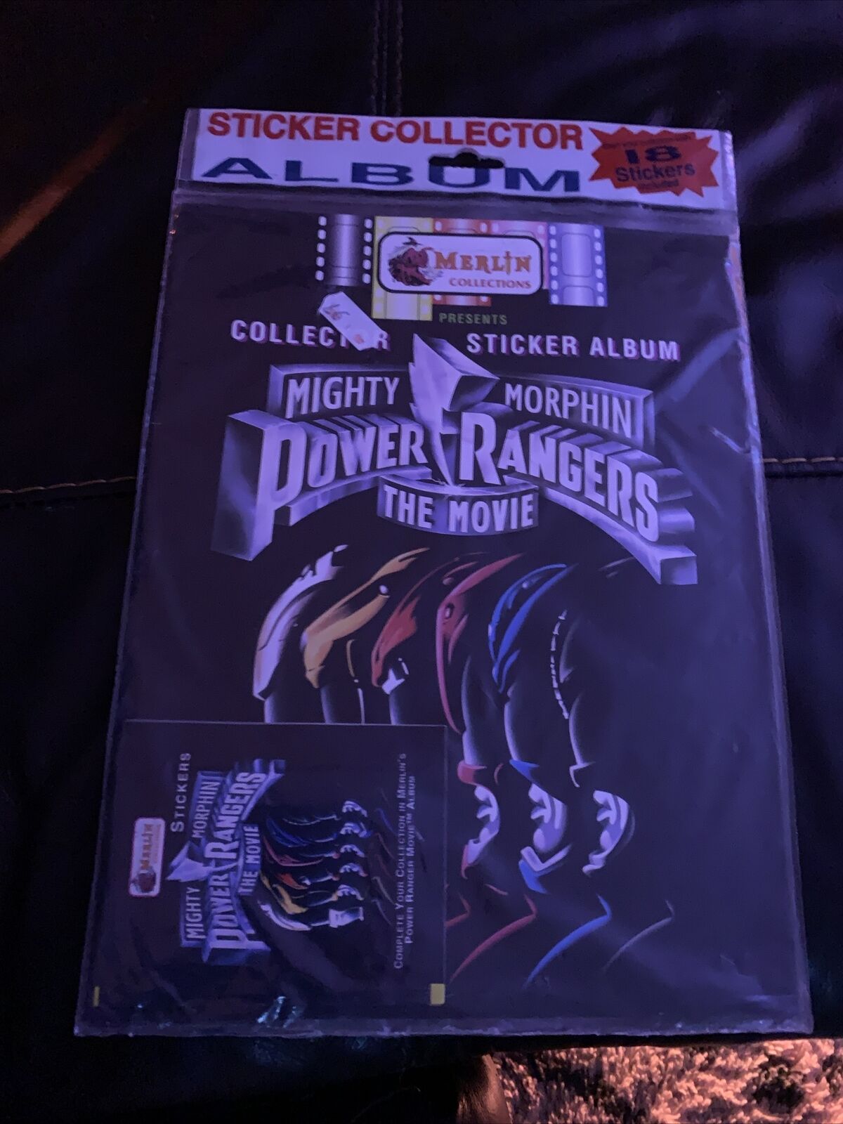 Vintage 1995 Power Rangers Movie Sticker Album w/Stickers   Sealed New