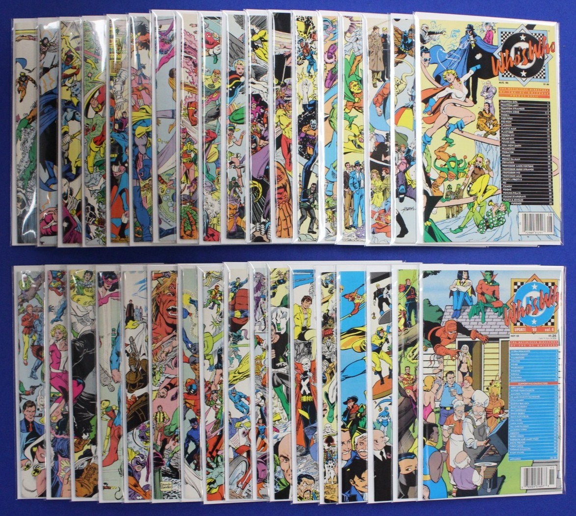 DC Who's Who #1-26 + 87 Update 1-5 & 88 Update 1-4 Complete Sets Lot of 35 VF DC Who's Who #1-26 + 87 Update 1-5 & 88 Update 1-4 Complete Sets Lot of 35 VF