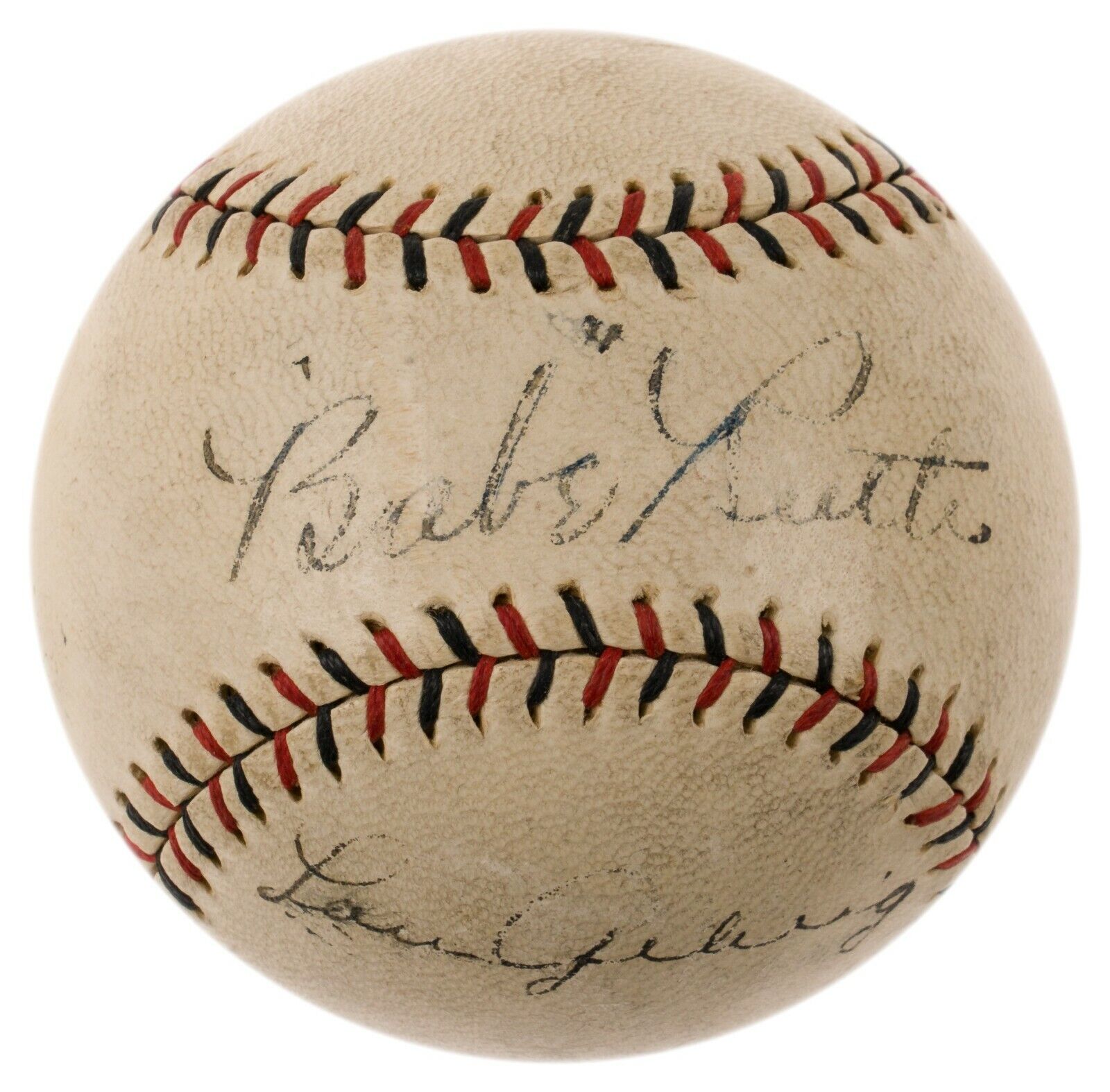 Magnificent Babe Ruth & Lou Gehrig Dual Signed 1927 National League Baseball JSA