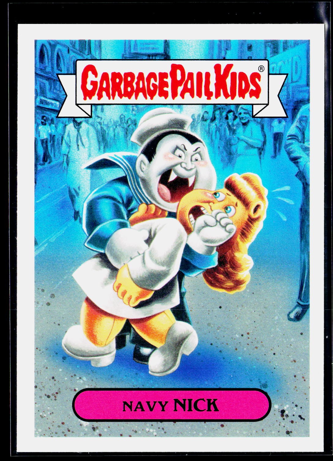 2016 Topps Garbage Pail Kids American As Apple Pie In Your Face #7b Navy Nick 2016 Topps Garbage Pail Kids American As Apple Pie In Your Face #7b Navy Nick