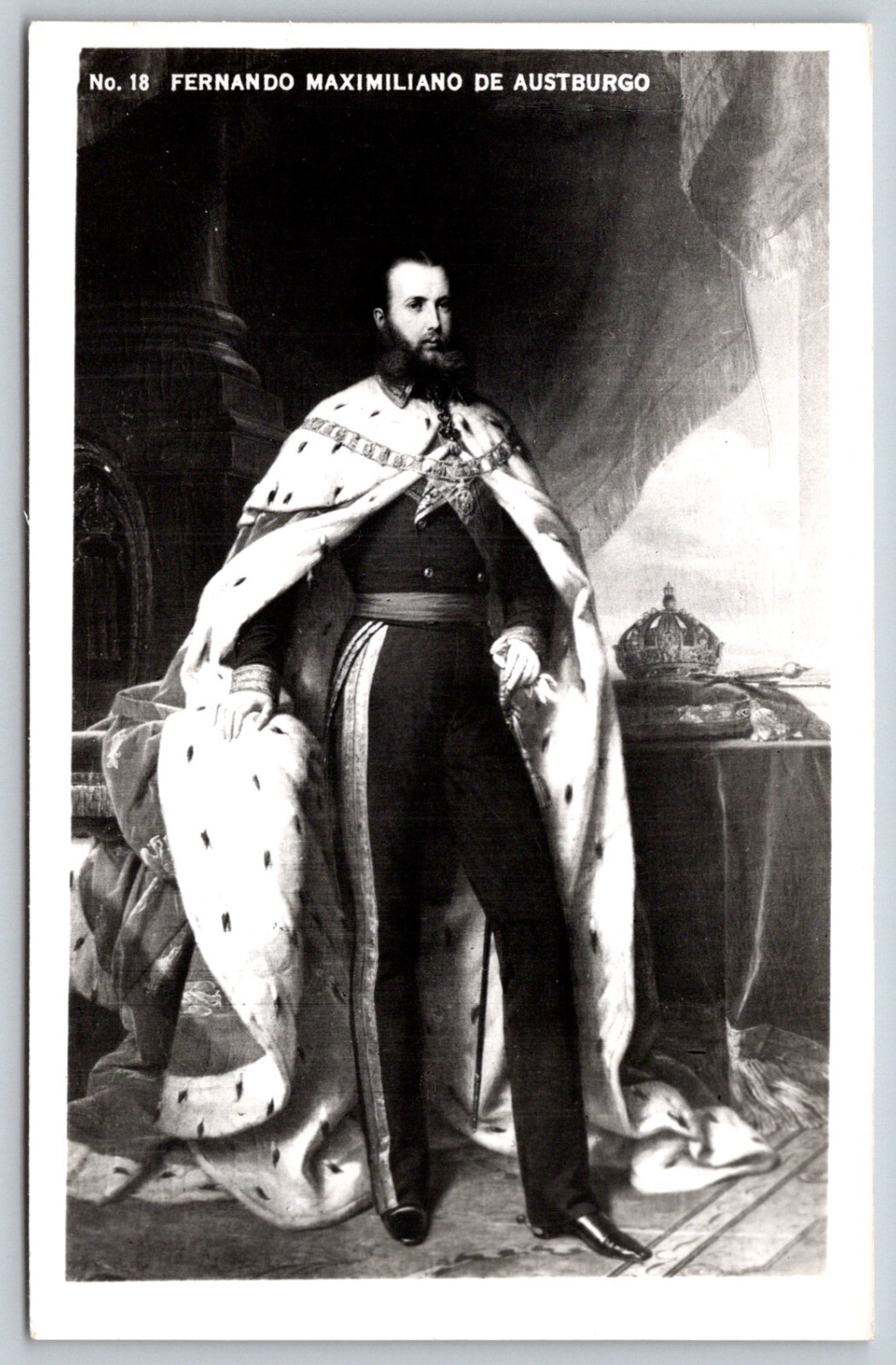 VTG Fernando Maximiliano De Austburgo Mexico Emperor Executed 1867 RPPC Postcard