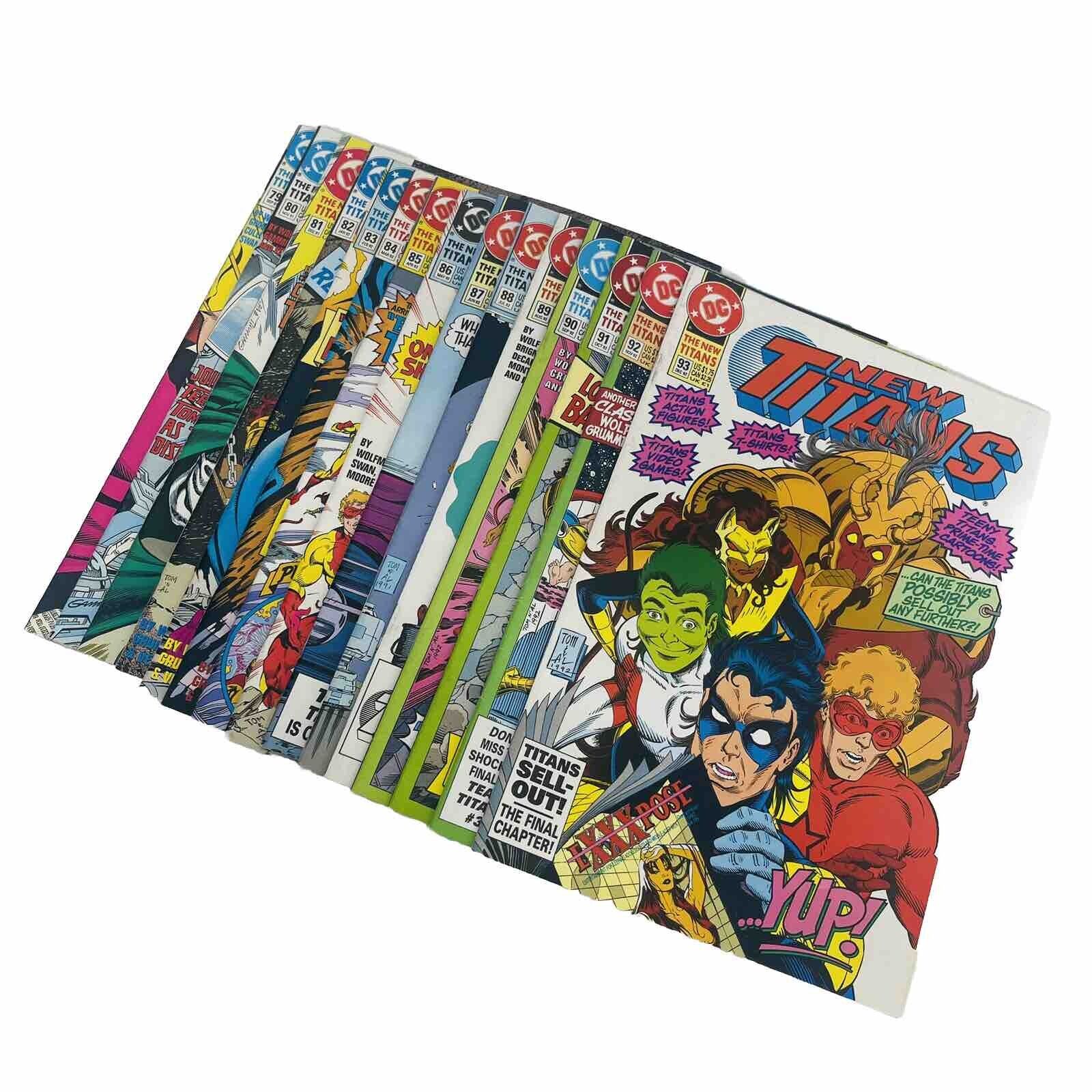 DC Comics The New Titans/New Titans #79 Thru #93 Lot Of 15 Comic Books -NICE-