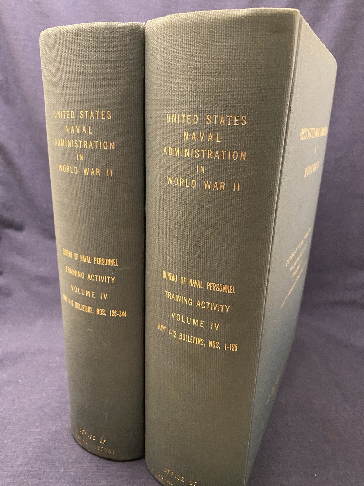 2 Vols US Navy Historical Naval Administration in WWII Personnel Bulletins V IV 2 Vols US Navy Historical Naval Administration in WWII Personnel Bulletins V IV