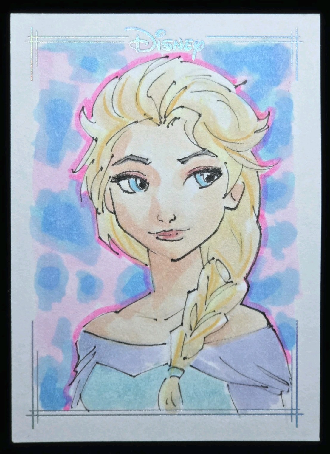 2026 Topps Disney Elsa Frozen 1/1 Sketch by Don Mark Noceda One of One RARE 2026 Topps Disney Elsa Frozen 1/1 Sketch by Don Mark Noceda One of One RARE