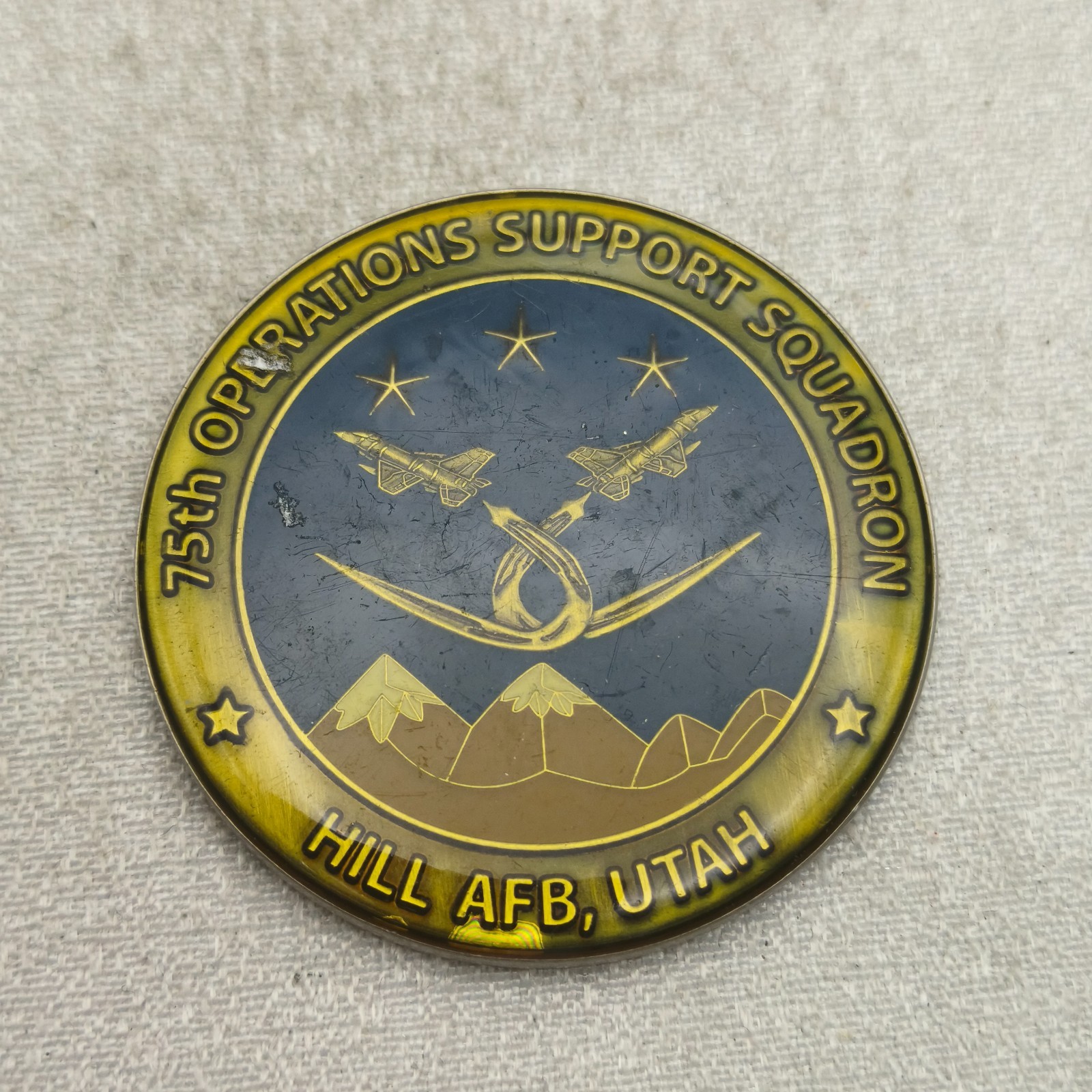 USAF Utah Hill AFB 75th Operations Support Squadron Challenge Coin