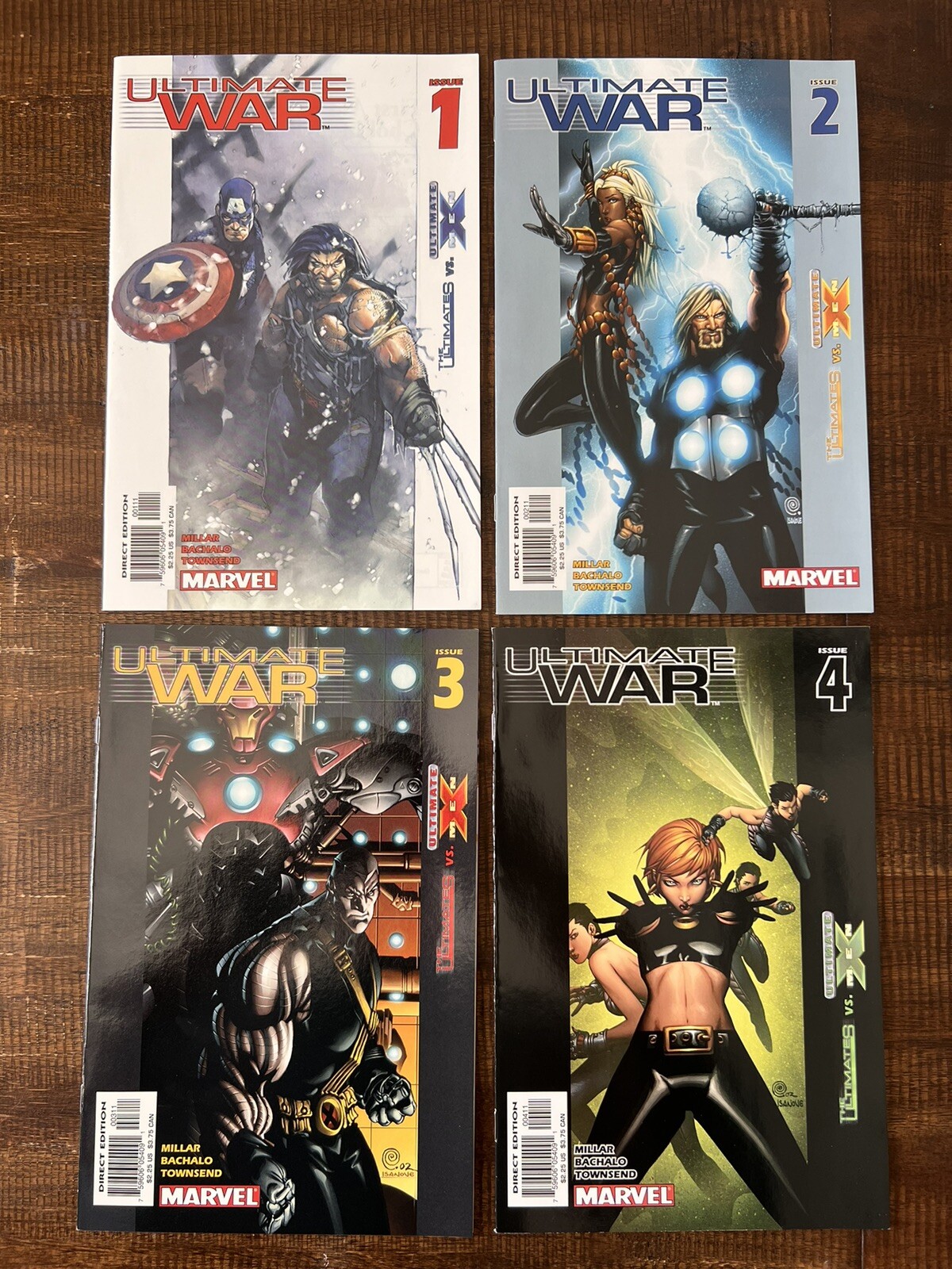ULTIMATE WAR: 1-4 Complete Set Marvel Comics Comic Book Lot of 4 ULTIMATE WAR: 1-4 Complete Set Marvel Comics Comic Book Lot of 4