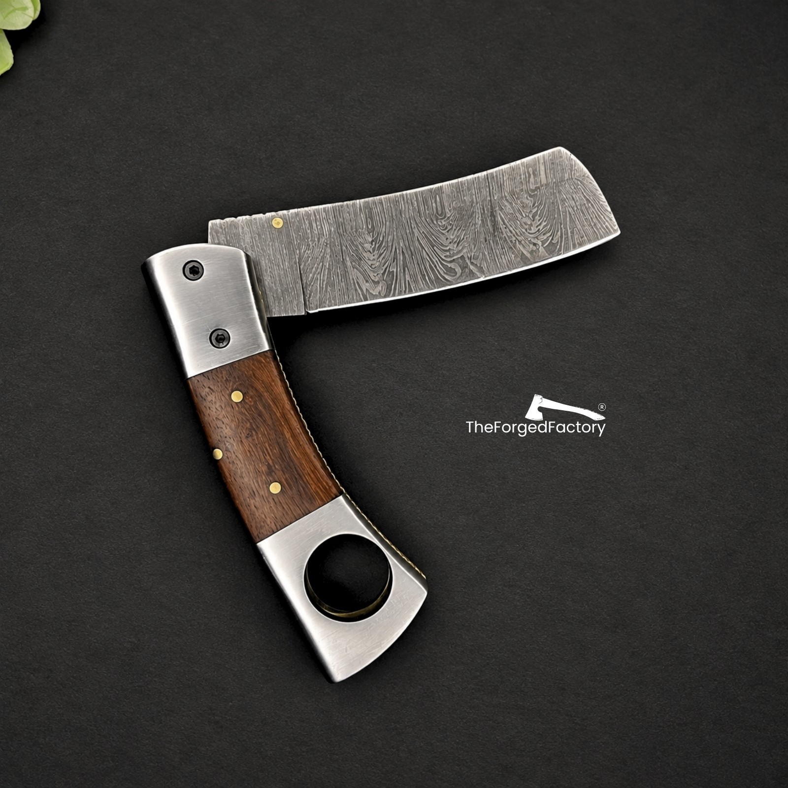 Pocket Cigar Cutter Knife with Cigar Punch Hole EDC 2-in-1 Tool Gift Accessory Pocket Cigar Cutter Knife with Cigar Punch Hole EDC 2-in-1 Tool Gift Accessory