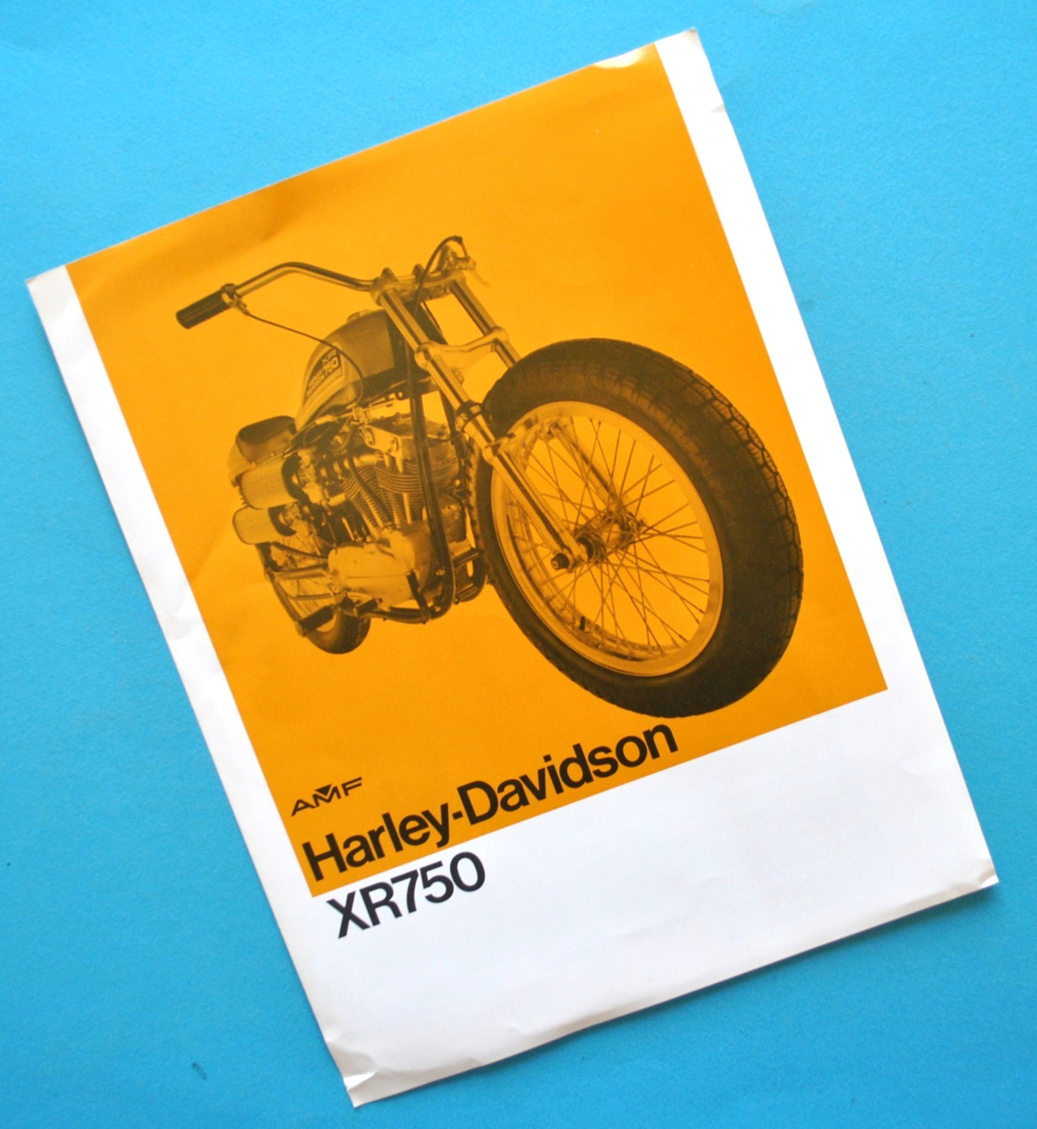Original Vintage 1970's Harley Davidson Brochure XR750 Racing Motorcycle Original Vintage 1970's Harley Davidson Brochure XR750 Racing Motorcycle