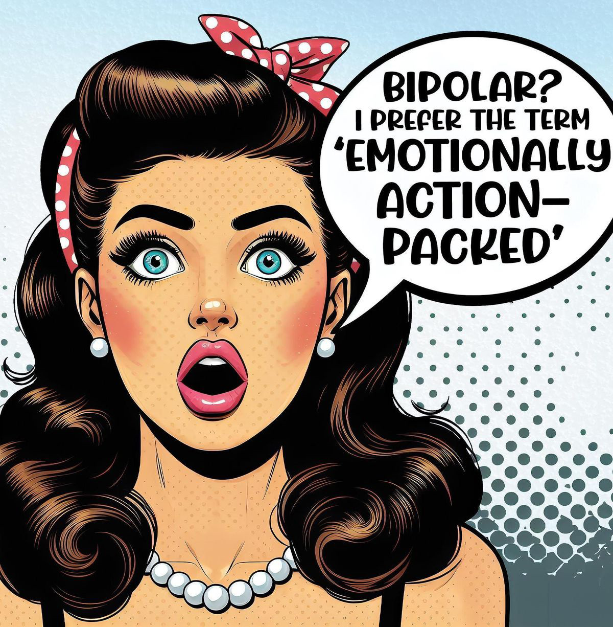 Retro Lady bipolar fun cute funny High Quality Metal Fridge Magnet 4x4 1267 Retro Lady bipolar fun cute funny High Quality Metal Fridge Magnet 4x4 1267