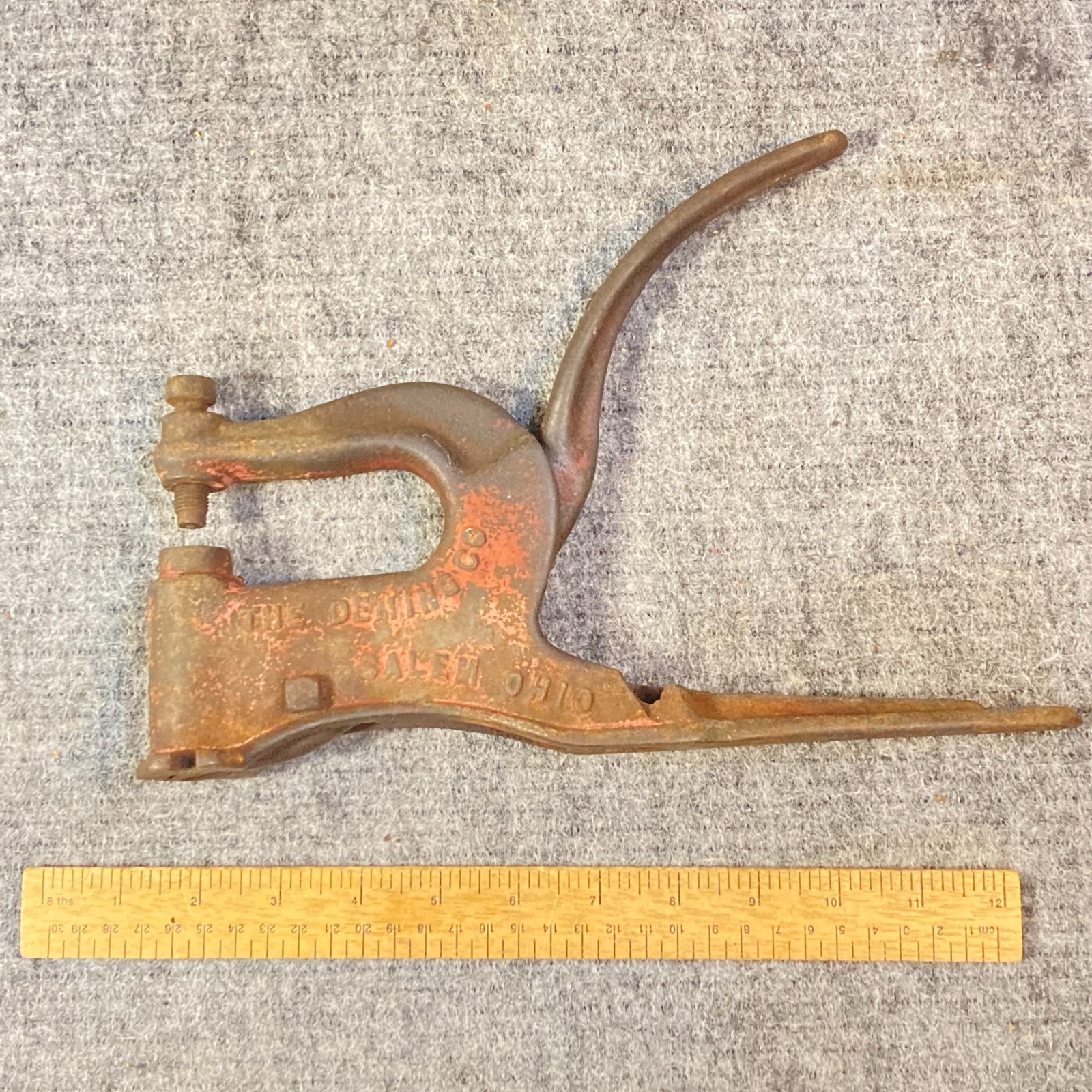 Vintage Deming Co. Acme Riveter Cast Iron Rivet Press Leather Punch USA Vintage Deming Co. Acme Riveter Cast Iron Rivet Press Leather Punch USA