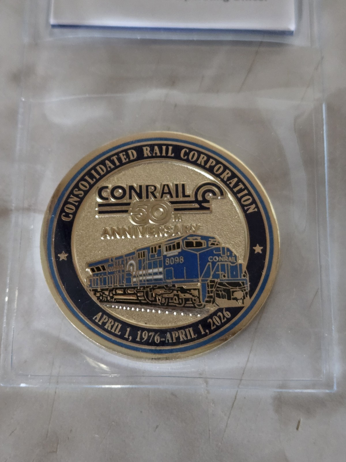 Conrail 50th Anniversary Commemorative Coin Conrail 50th Anniversary Commemorative Coin