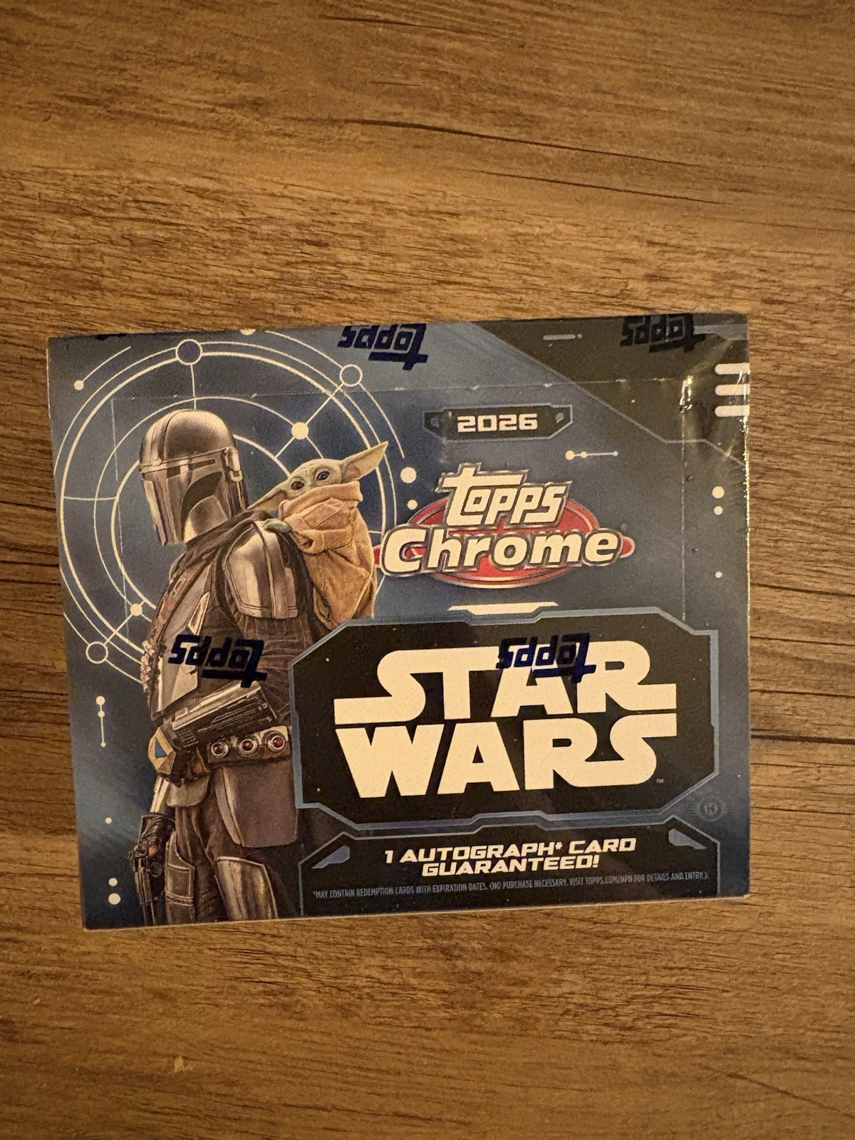 Topps Chrome Star Wars 2026 Hobby Box Sealed Box 1 Autograph Guaranteed Topps Chrome Star Wars 2026 Hobby Box Sealed Box 1 Autograph Guaranteed