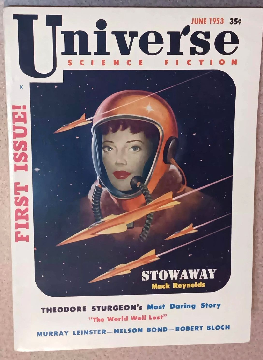 First ISSUE #1 Vintage June 1953 UNIVERSE Science Fiction SCI-FI Pulp Magazine