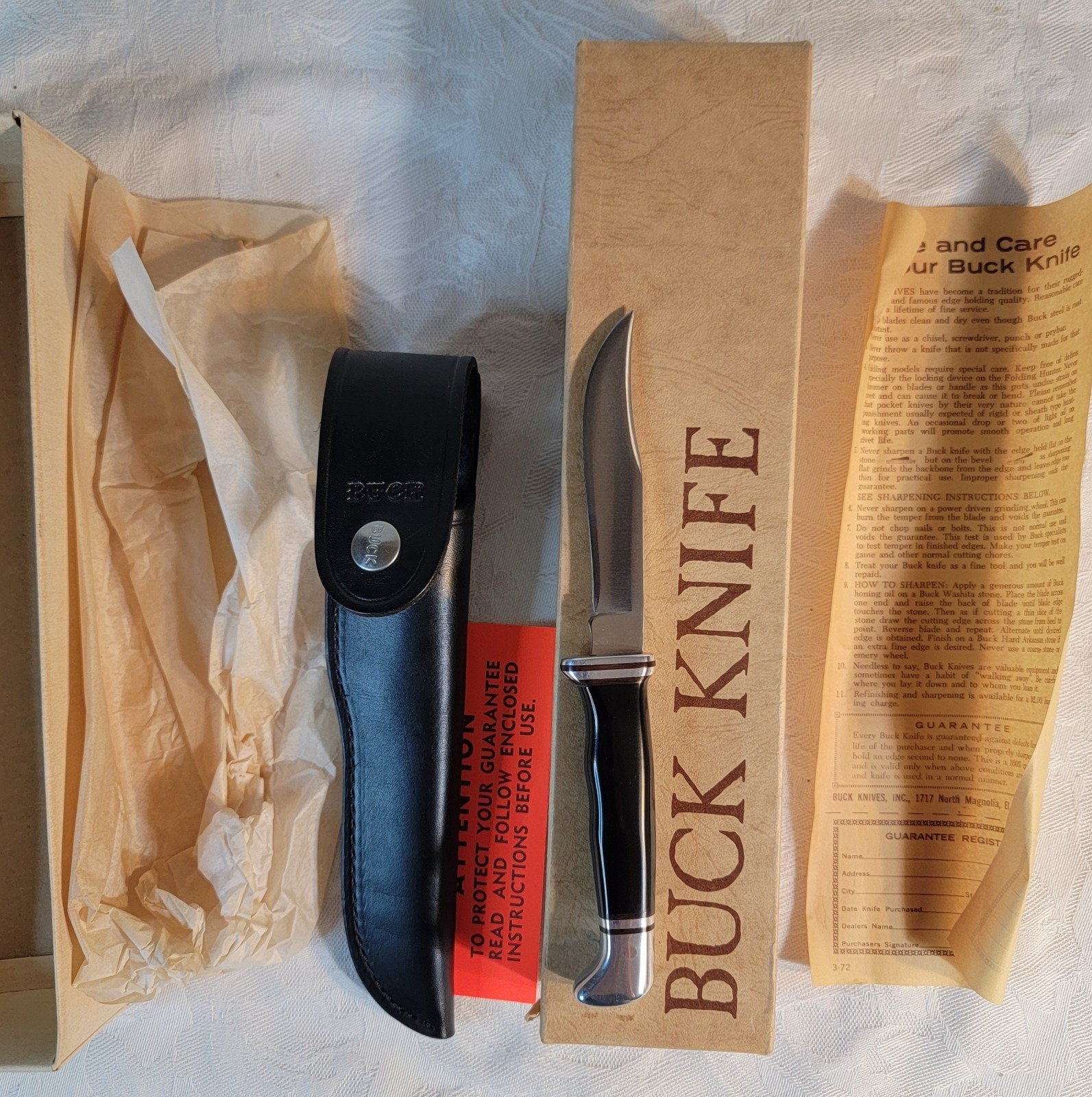 Vintage 1972- 1986 Buck Knife Model #102 