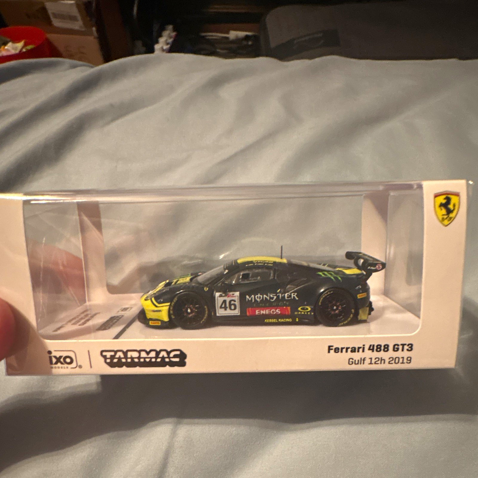 Tarmac Works 1:64 Ferrari 488 GT3 Gulf 12h 2019 #46 Diecast Model Car Tarmac Works 1:64 Ferrari 488 GT3 Gulf 12h 2019 #46 Diecast Model Car