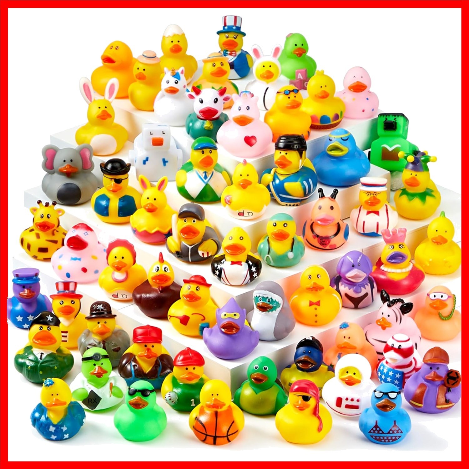 Mini 2-Inch Rubber Duckies - Bulk 30 Pcs for Kids Parties & Summertime Fun Mini 2-Inch Rubber Duckies - Bulk 30 Pcs for Kids Parties & Summertime Fun