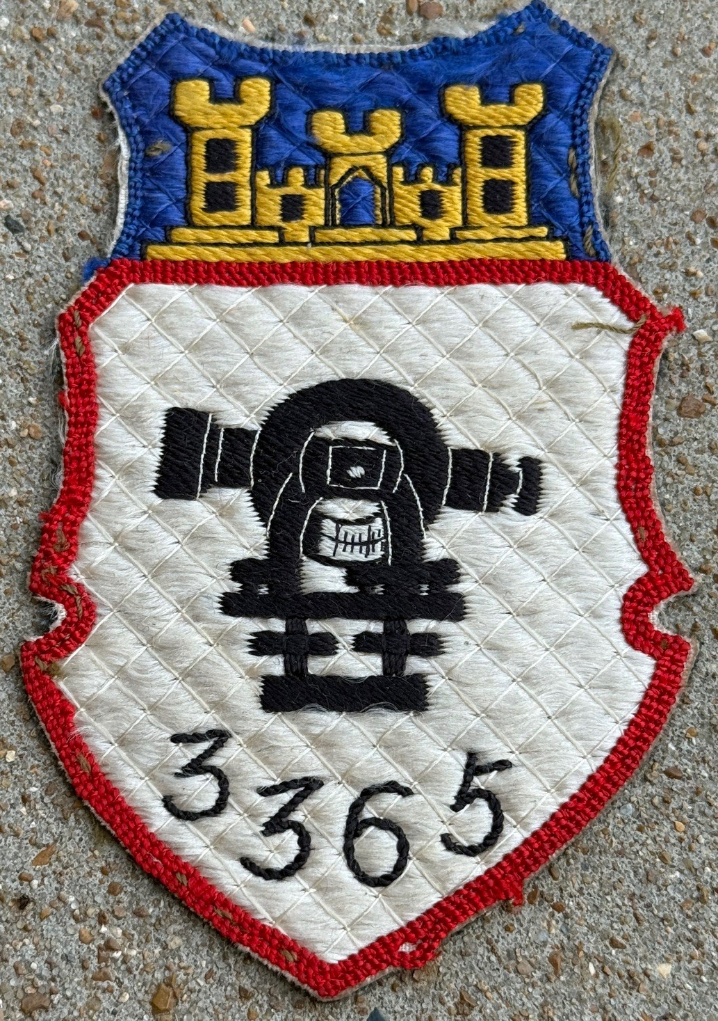 Original WW2 3365 engineer Japanese made patch 